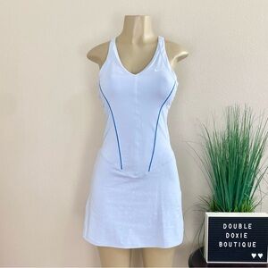 NIKE | Pale Blue V Neck Tennis Dress Sz S